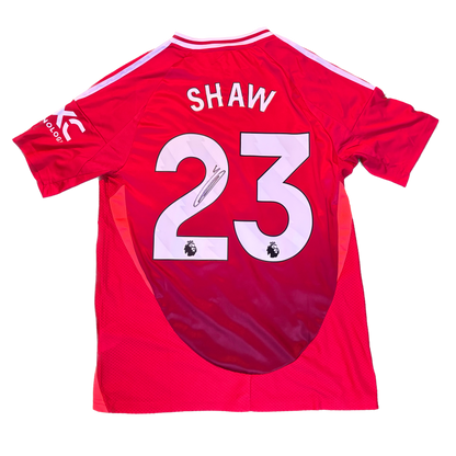 Signed Luke Shaw Manchester United Home Shirt 2024/25