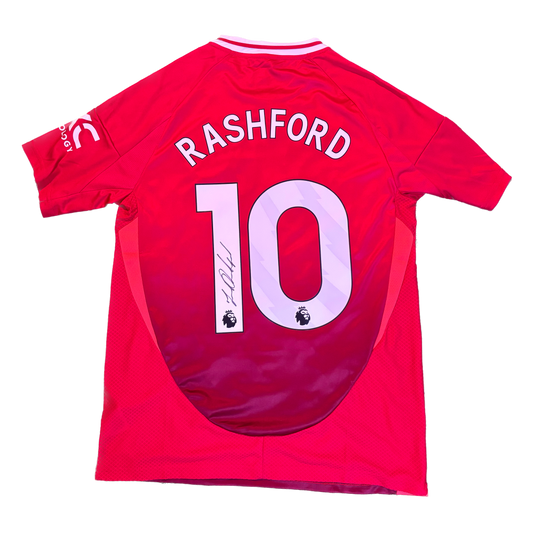 Signed Marcus Rashford Manchester United Home Shirt 2024/25