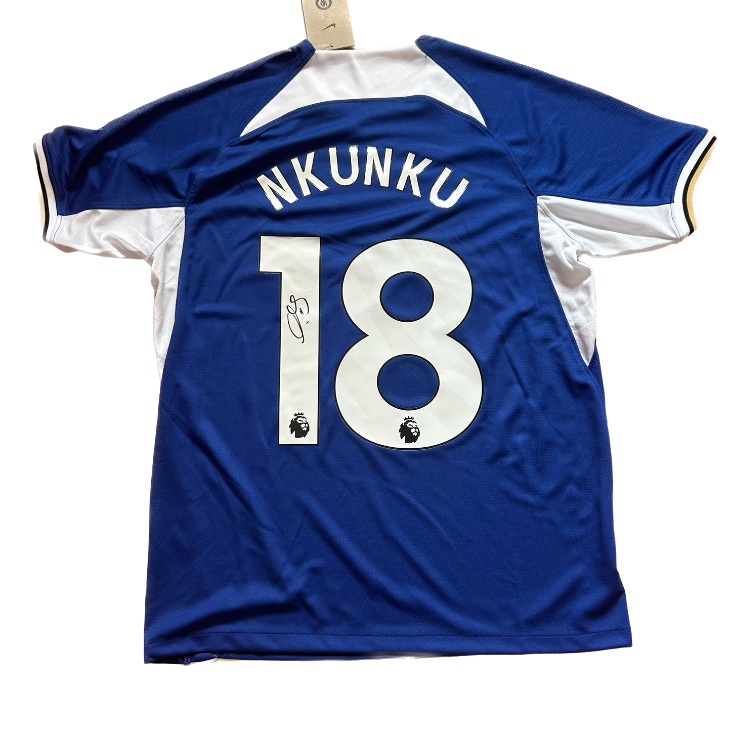 Signed Christopher Nkunku Chelsea Home Shirt 2023/24