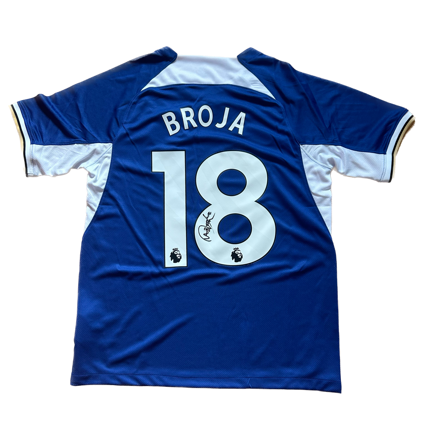Signed Armando Broja Chelsea Home Shirt 2023/24 (Old Squad Number)