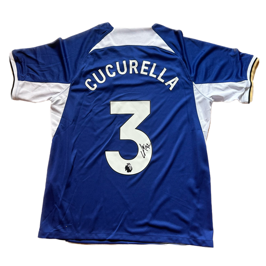Signed Marc Cucurella Chelsea Home Shirt 2023/24