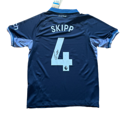 Signed Oliver Skipp Spurs Away Shirt 2023/24