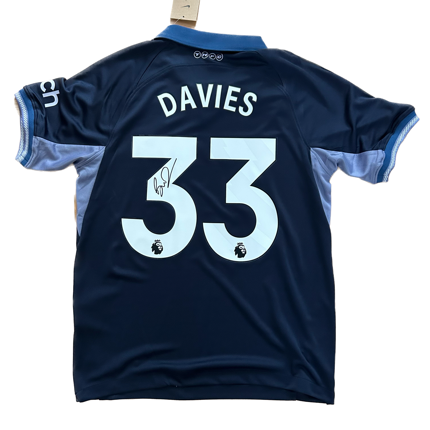 Signed Ben Davies Spurs Away Shirt 2023/24