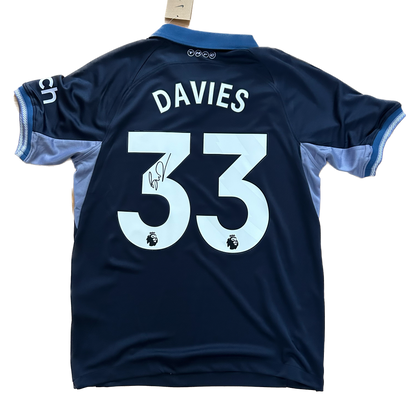 Signed Ben Davies Spurs Away Shirt 2023/24