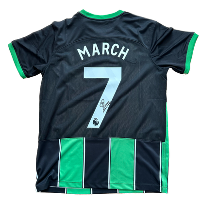 Signed Solly March Brighton & Hove Albion F.C. Away Shirt 2023/24