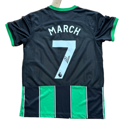 Signed Solly March Brighton & Hove Albion F.C. Away Shirt 2023/24