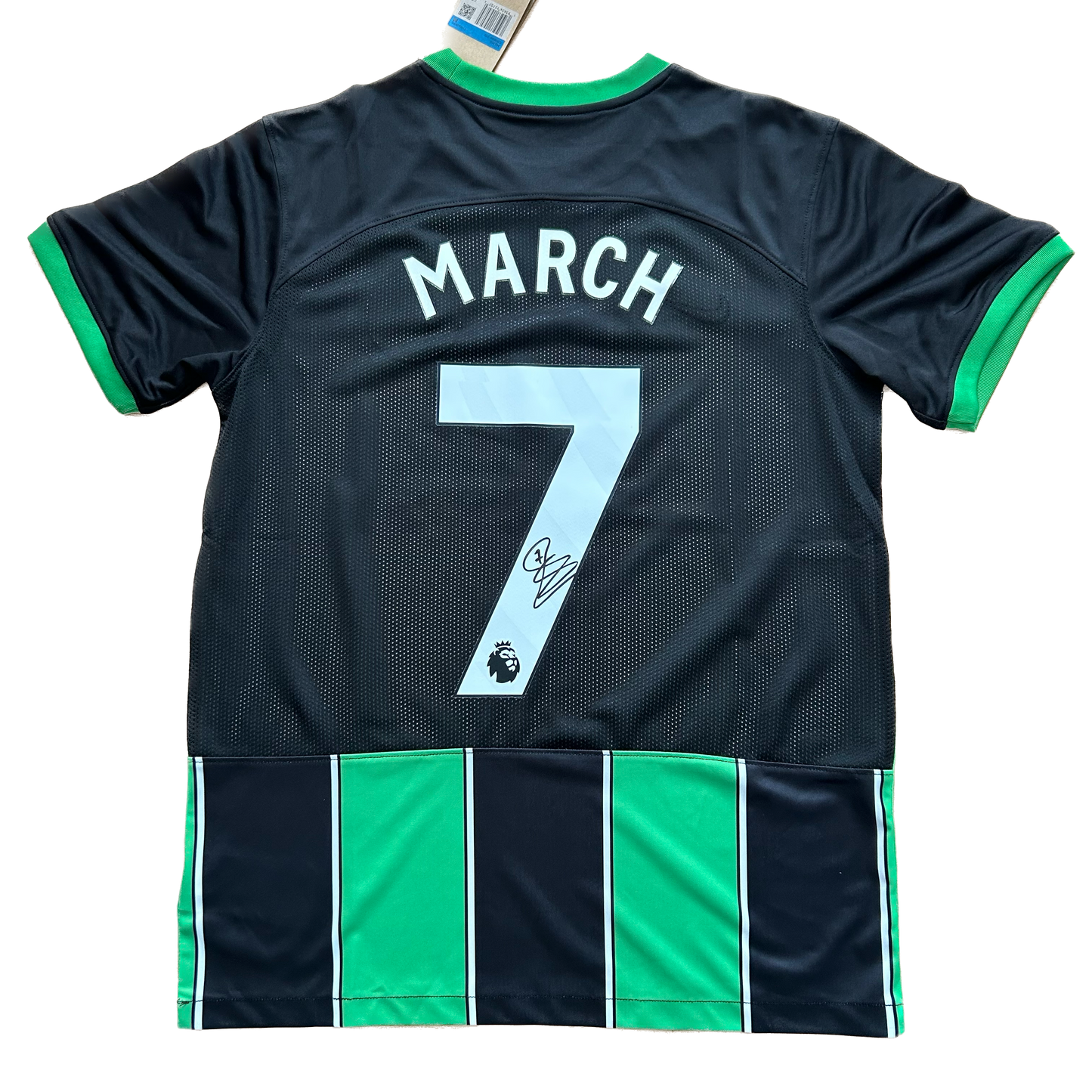 Signed Solly March Brighton & Hove Albion F.C. Away Shirt 2023/24