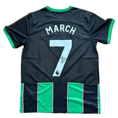 Signed Solly March Brighton & Hove Albion F.C. Away Shirt 2023/24