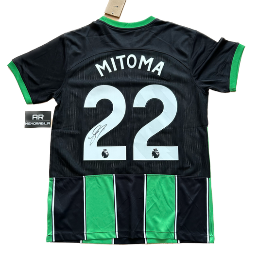 Signed Kaoru Mitoma Brighton & Hove Albion F.C. Away Shirt 2023/24