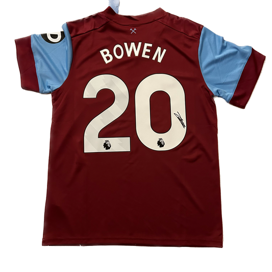 Signed Jarrod Bowen West Ham Home Shirt 2023/24