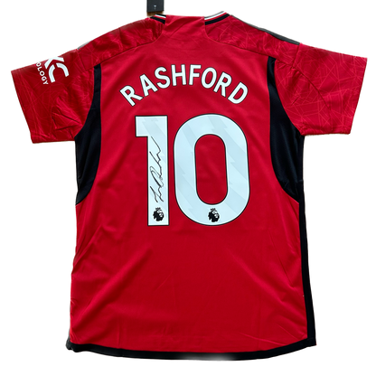 Signed Marcus Rashford Manchester United Home Shirt 2023/24