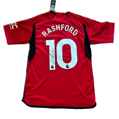 Signed Marcus Rashford Manchester United Home Shirt 2023/24