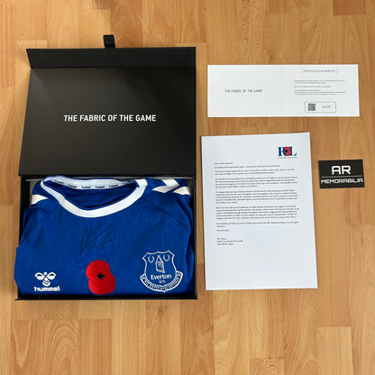 Matchworn + Signed Alex Iwobi Everton Home Shirt 2022/23 vs Leicester (Poppy Shirt)