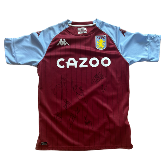 Aston Villa Authentic Squad Signed Home Shirt 2020/21