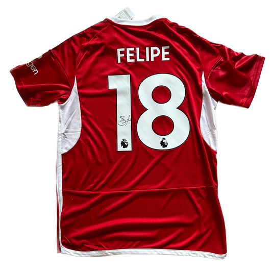Signed Felipe Nottingham Forest Home Shirt 2023/24