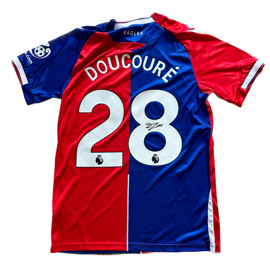 Signed Cheick Doucouré Crystal Palace Home Shirt 2023/24
