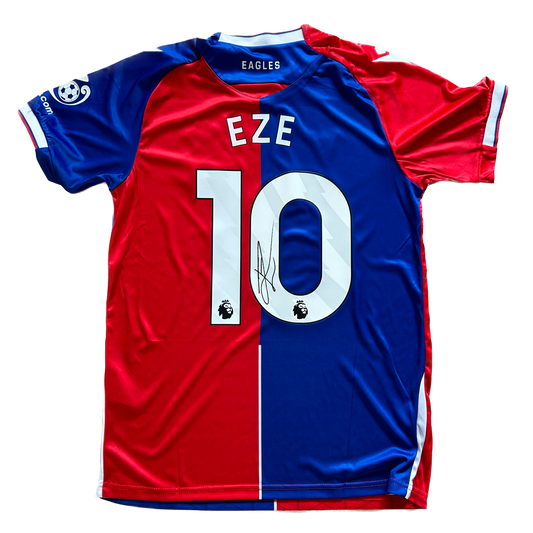 Signed Eberechi Eze Crystal Palace Home Shirt 2023/24