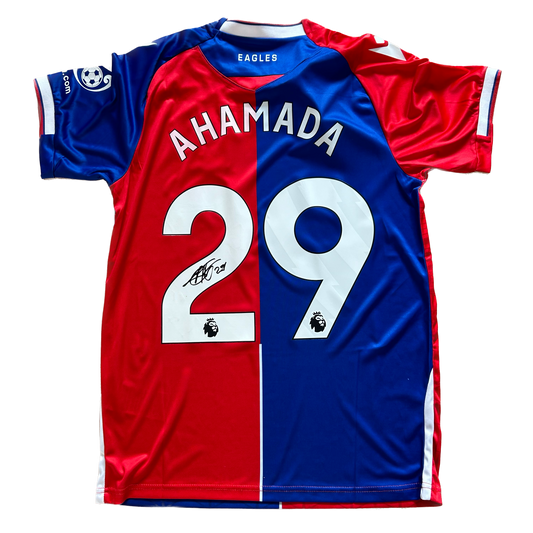 Signed Naouirou Ahamada Crystal Palace Home Shirt 2023/24
