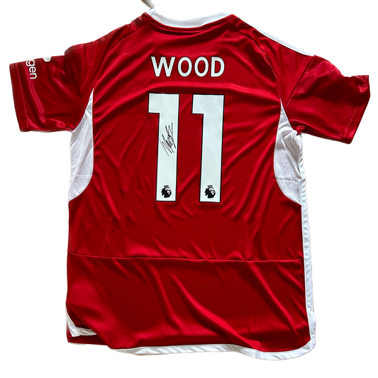 Signed Chris Wood Nottingham Forest Home Shirt 2023/24