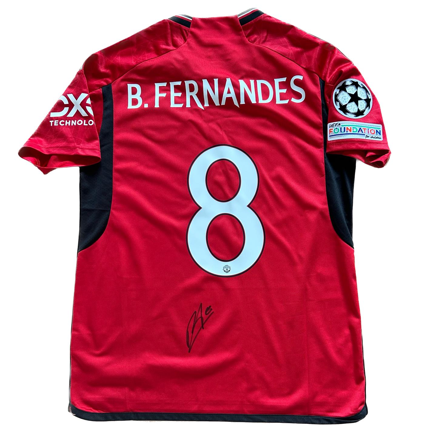 Signed Bruno Fernandes Manchester United Home Shirt 2023/24