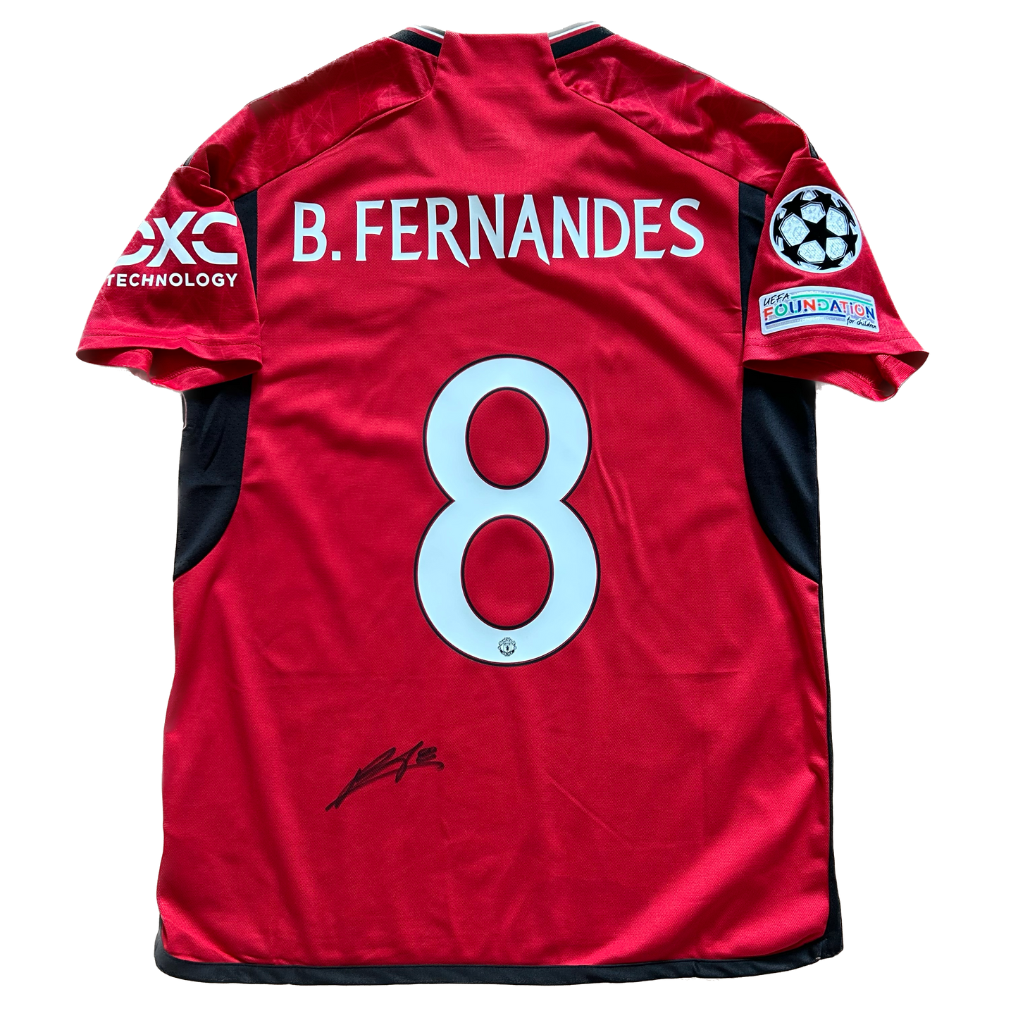 Signed Bruno Fernandes Manchester United Home Shirt 2023/24