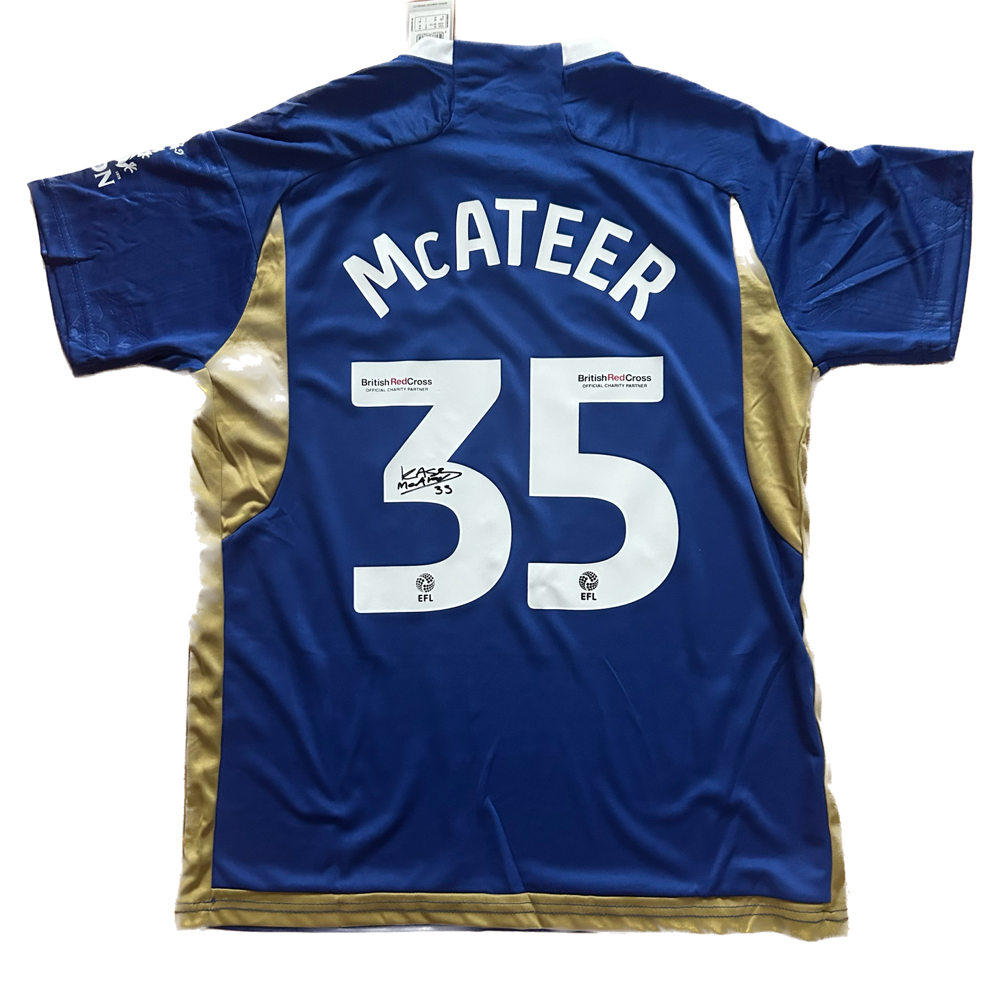 Signed Kasey McAteer Leicester City Home Shirt 2023/24