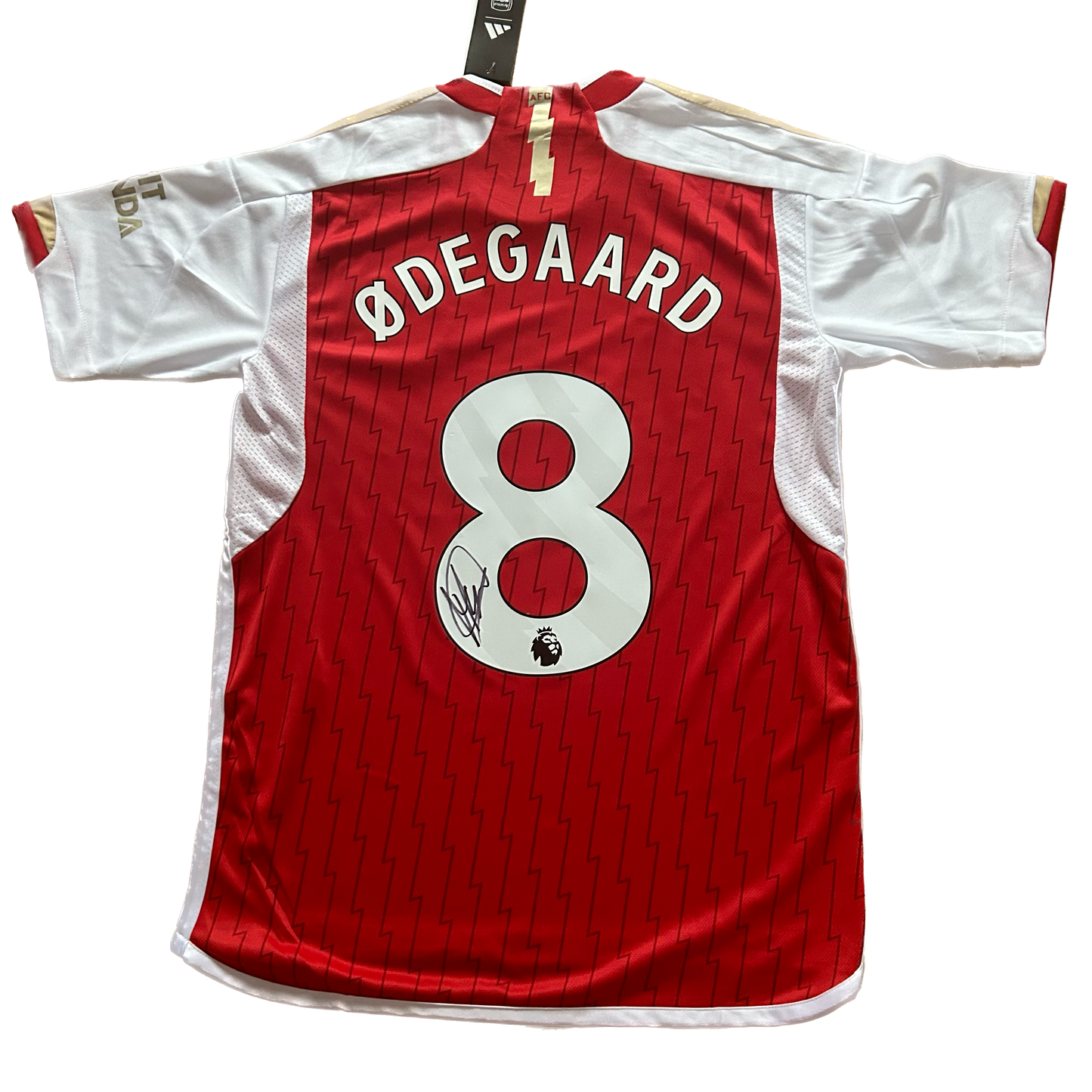 Signed Martin Ødegaard Arsenal Home Shirt 2023/24