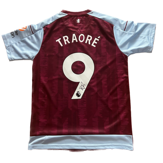 Signed Bertrand Traoré Aston Villa Home Shirt 2023/24