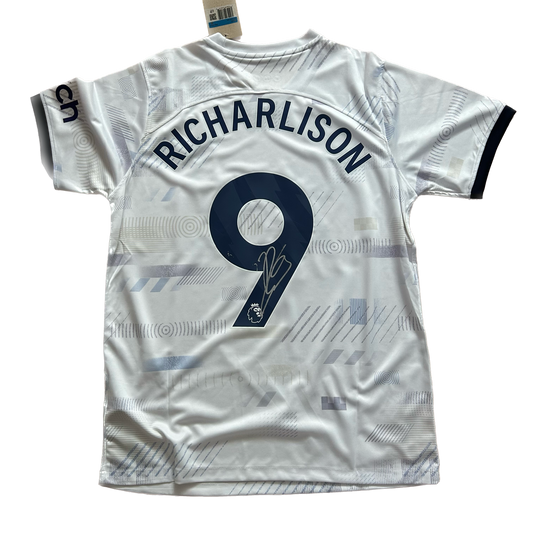 Signed Richarlison Spurs Home Shirt 2023/24 (smudge graph)