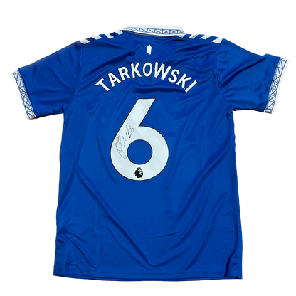 Signed Tarkowski Everton Home Shirt 2023/24