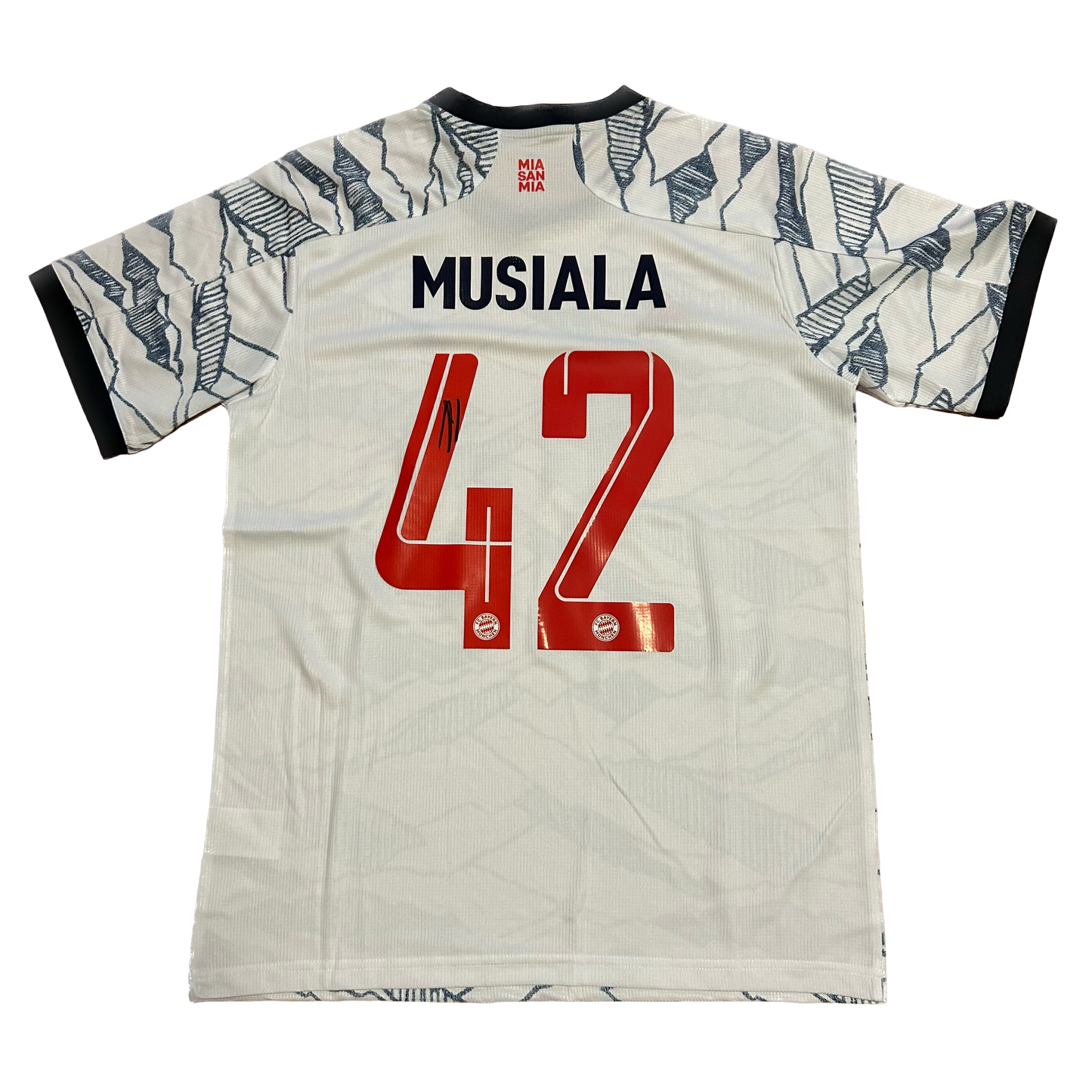 Signed Jamal Musiala Bayern Munich Third Shirt 2021/22
