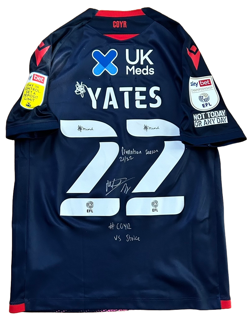 Ryan Yates Matchworn Shirt vs Stoke (Signed and Dedicated) (+ Cook signed shirt 23/24)