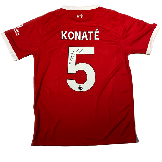 Signed Ibrahima Konaté Liverpool Home Shirt 2023/24 (damaged)
