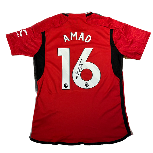 Signed Amad Diallo Manchester United Home Shirt 2023/24