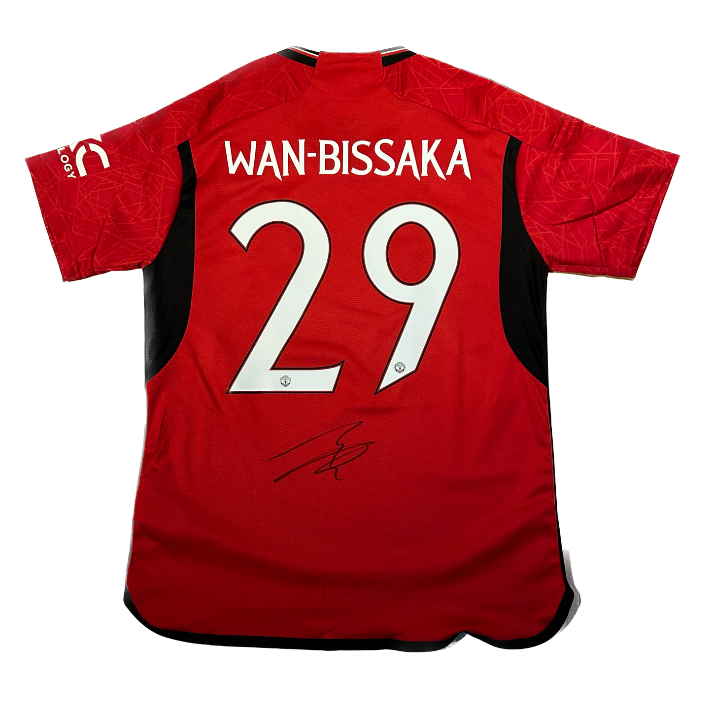 Signed Aaron Wan-Bissaka Manchester United Home Shirt 2023/24