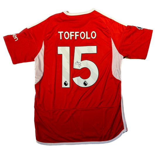 Signed Harry Toffolo Nottingham Forest Home Shirt 2023/24