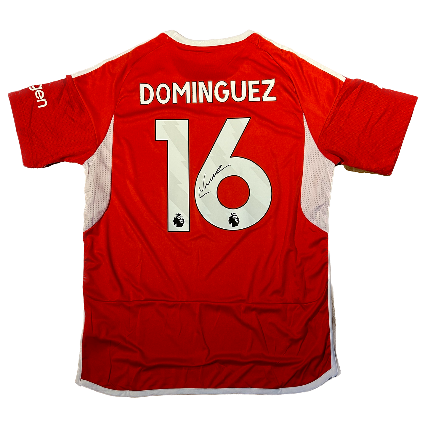 Signed Nicolás Domínguez Nottingham Forest Home Shirt 2023/24