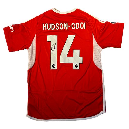 Signed Hudson-Odoi Nottingham Forest Home Shirt 2023/24