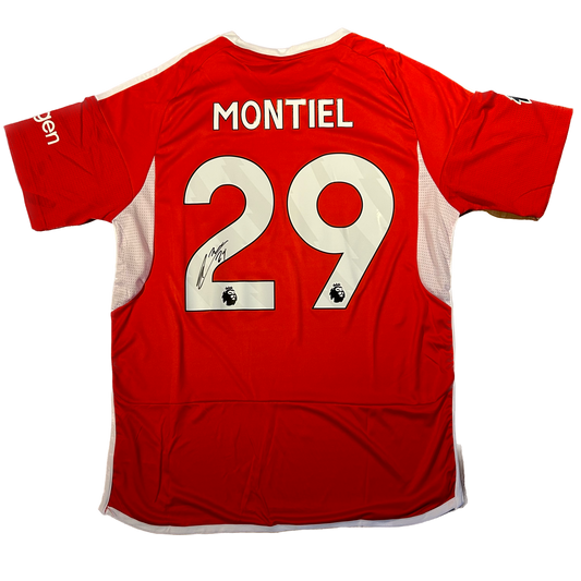 Signed Gonzalo Montiel Nottingham Forest Home Shirt 2023/24