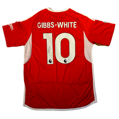 Signed Morgan Gibbs-White Nottingham Forest Home Shirt 2023/24