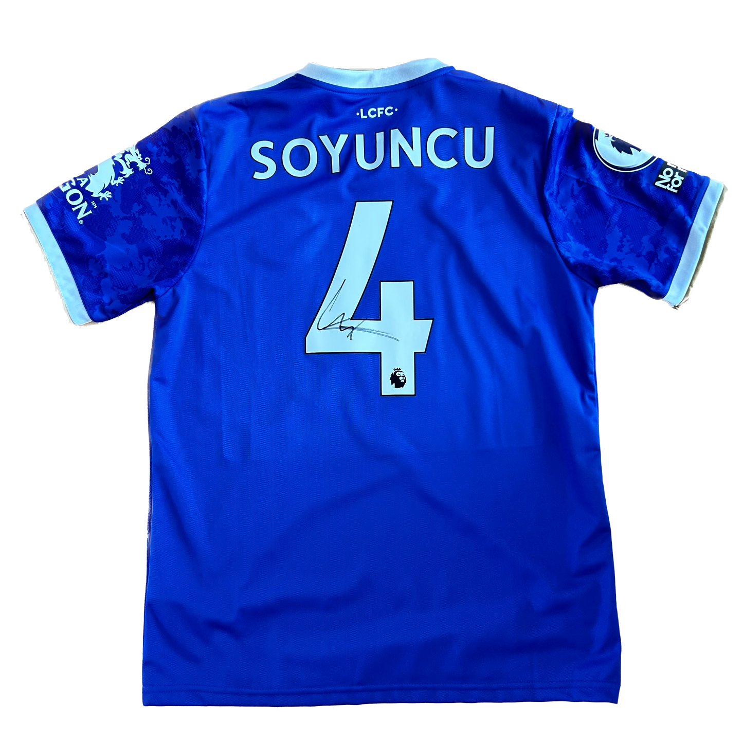 Signed Soyuncu Leicester Home Shirt 21/22