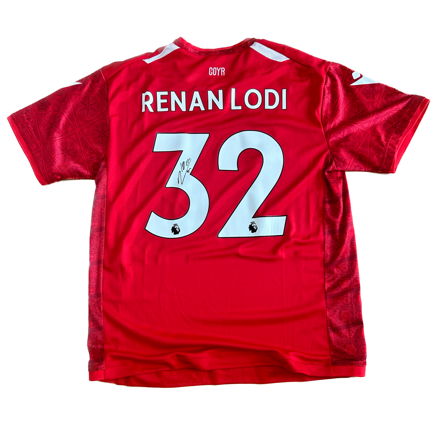 Signed Renan Lodi Nottingham Forest Home Shirt 22/23