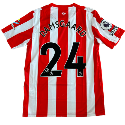 Signed Damsgaard Brentford Home Shirt 2022/23