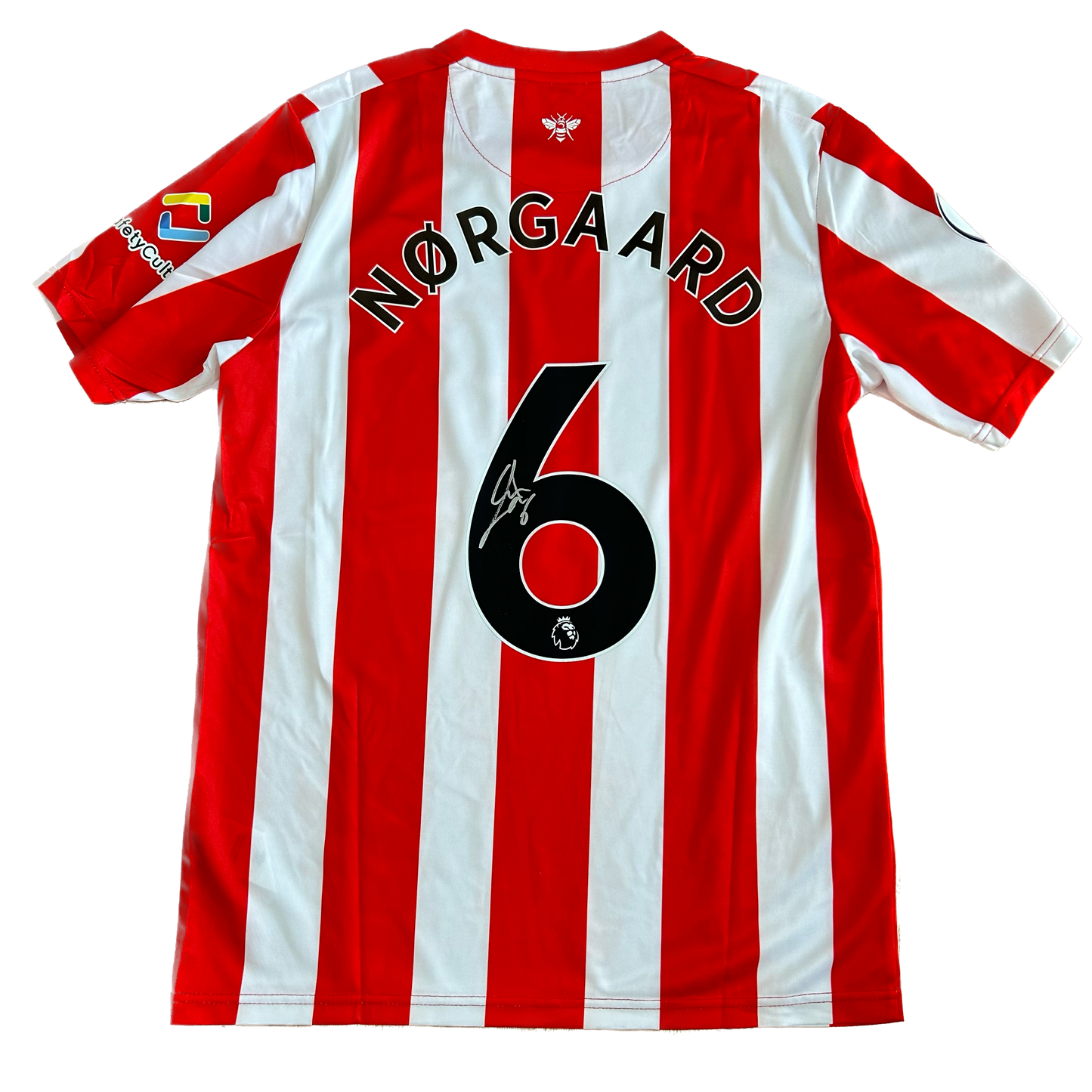 Signed Christian Nørgaard Brentford Home Shirt 2022/23
