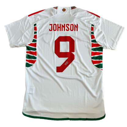 Signed Brenan Johnson Wales Away Shirt 22/23