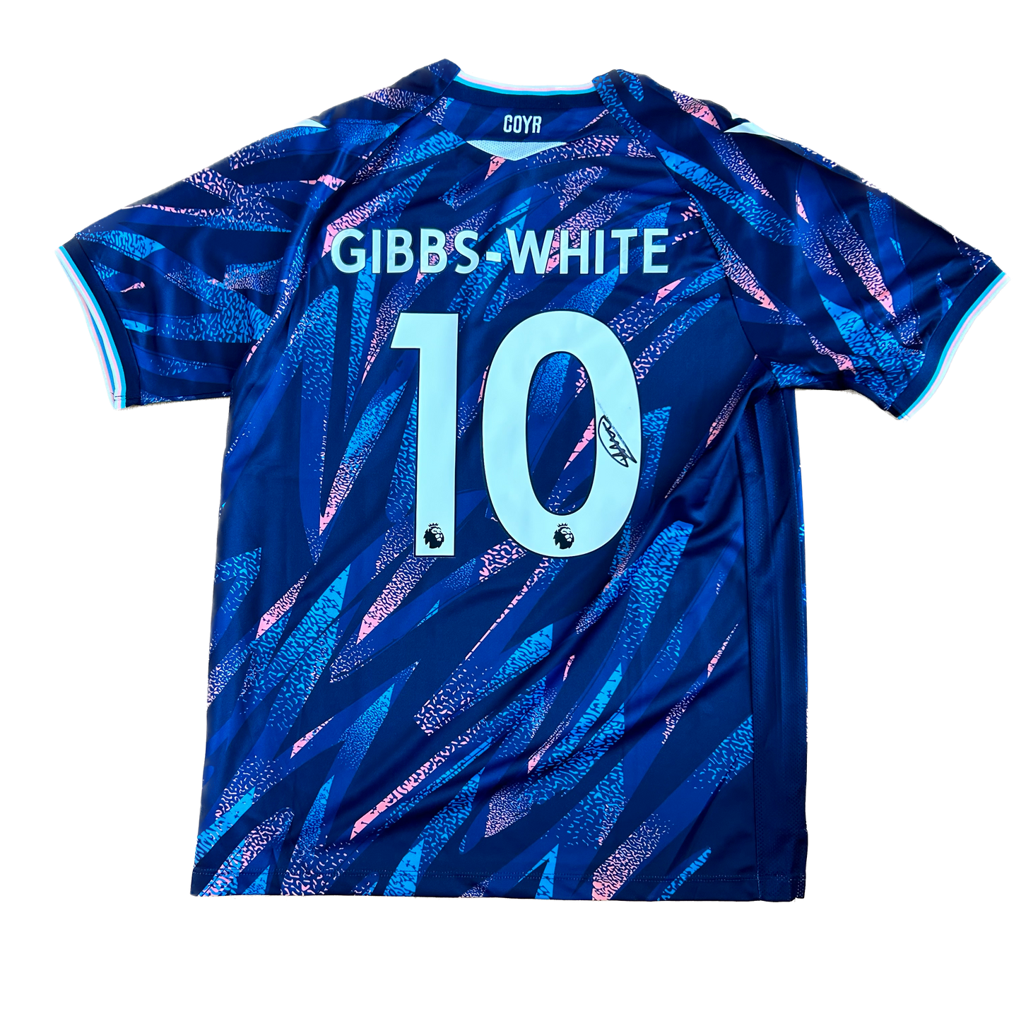 Signed Morgan Gibbs-White Nottingham Forest Third Shirt 22/23