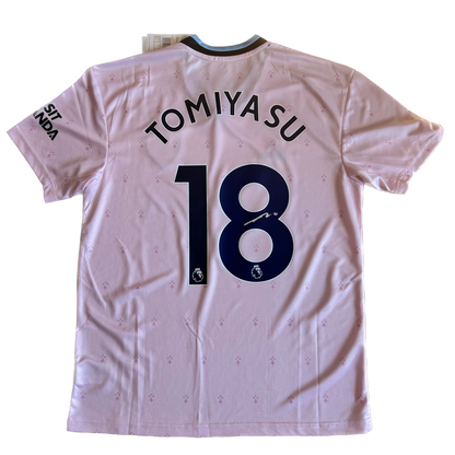 Signed Takehiro Tomiyasu Arsenal Third Shirt 22/23