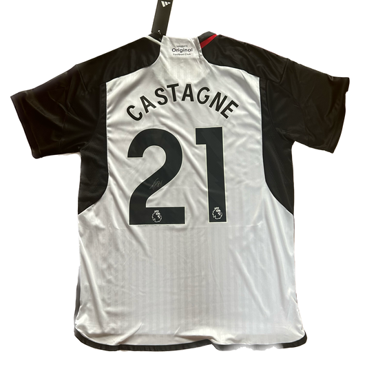 Signed Timothy Castagne Fulham Home Shirt 2023/24