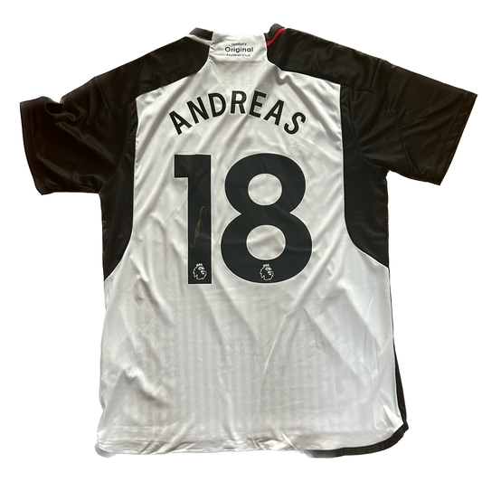 Signed Andreas Pereira Fulham Home Shirt 2023/24
