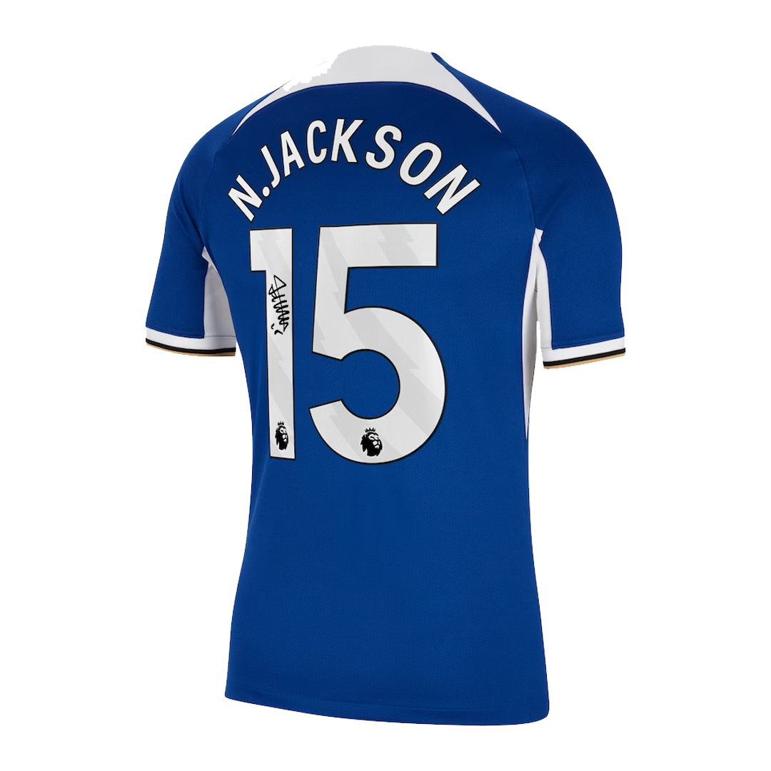 Signed Nicolas Jackson Chelsea Home Shirt 2023/24